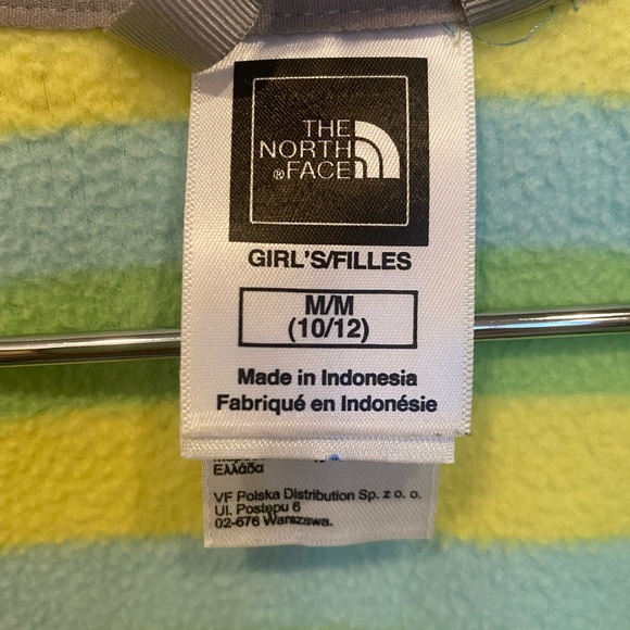 The North Face 💛🩵💚 Fleece jacket - Girls - size Med 10/12 - Picture 5 of 9